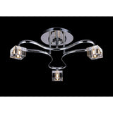 Sisco 3 Light Semi-Flush Ceiling Light – Polished Chrome