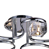 Sisco 4 Light Semi-Flush Ceiling Light – Polished Chrome