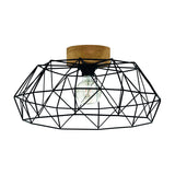 Sismanne Ceiling Light - Black & Wood