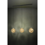 Skoura Linear Pendant Light - Black & Brass