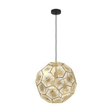 Skoura Pendant Light 50cm - Black & Brass