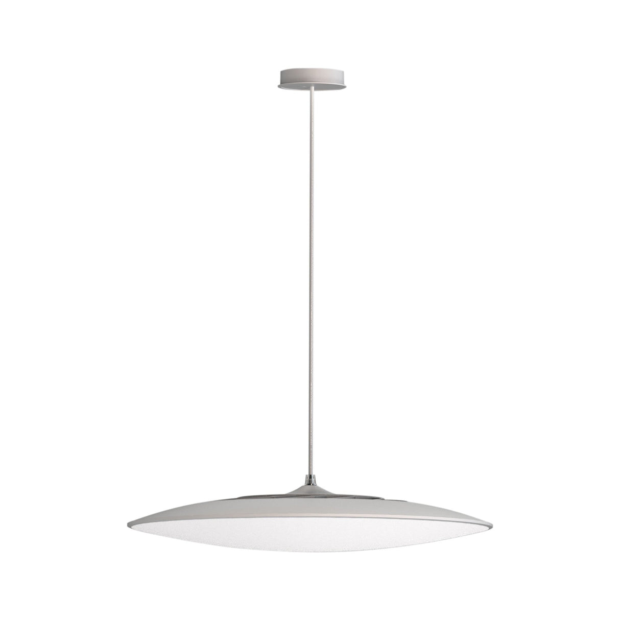 Slim 46cm Round LED Pendant Light 50W 4000K - White