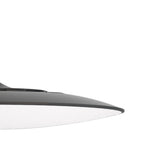 Slim 46cm Round LED Pendant Light 50W 3000K - Black