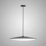 Slim 46cm Round LED Pendant Light 50W 3000K - Black