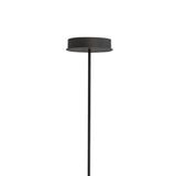 Slim 46cm Round LED Pendant Light 50W 4000K - Black