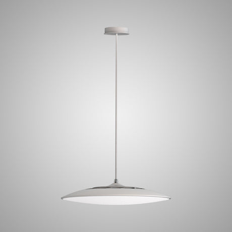 Slim 25cm Round LED Pendant Light 16W 4000K - White