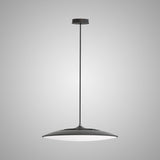 Slim 25cm Round LED Pendant Light 16W 4000K - Black