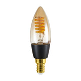 Smart Amber LED Candle Bulb E14 C35 4.9W CCT