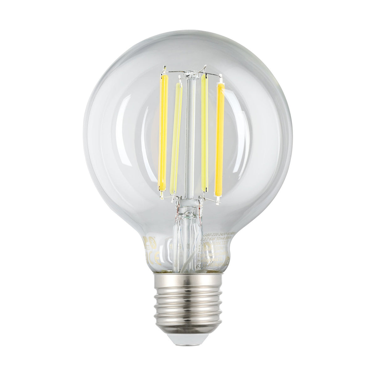 Smart Clear LED Globe Bulb E27 G80 8W CCT