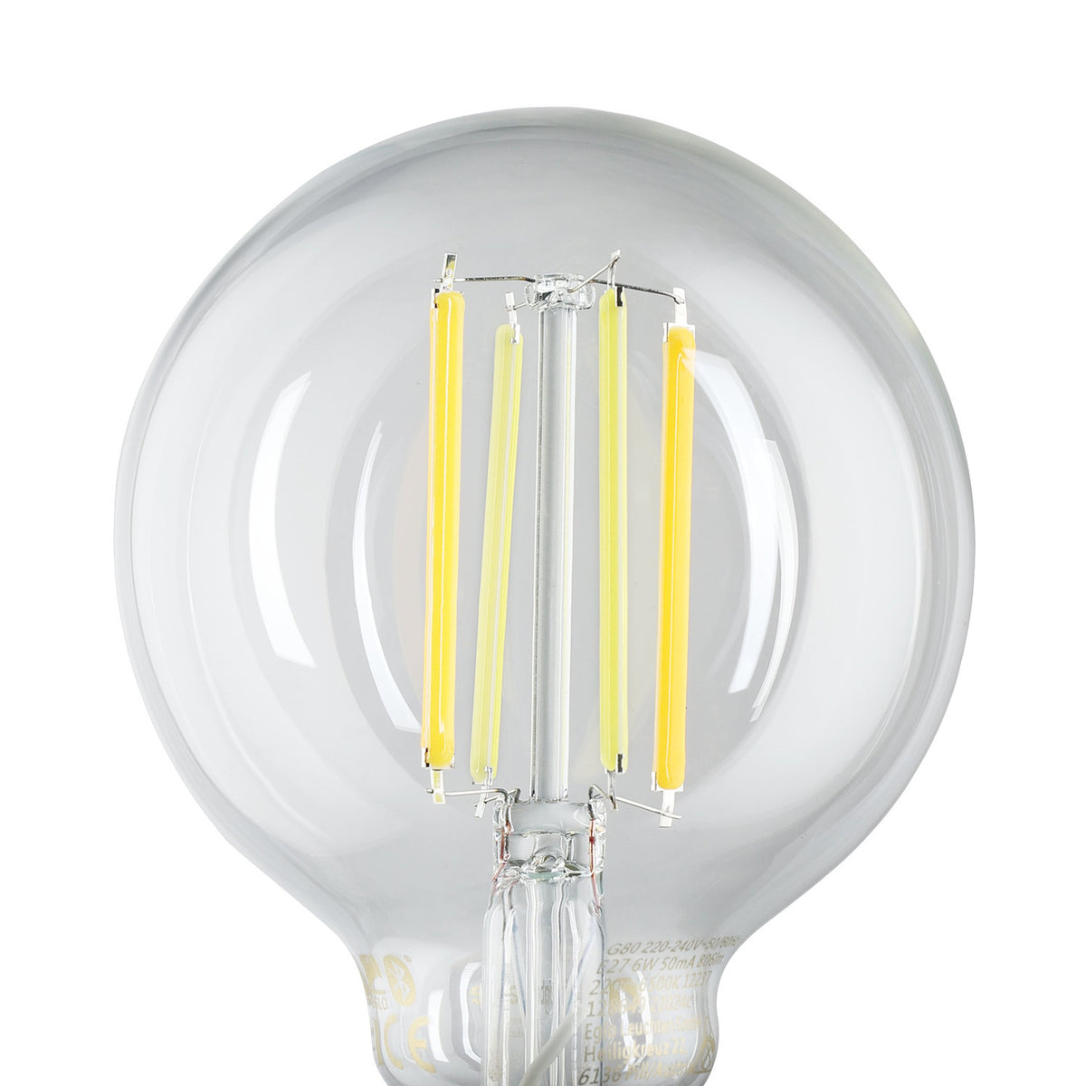 Smart Clear LED Globe Bulb E27 G80 8W CCT