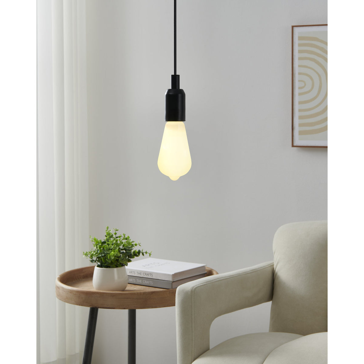Smart Colour Changing Opal LED Vintage Bulb E27 ST64 7.5W