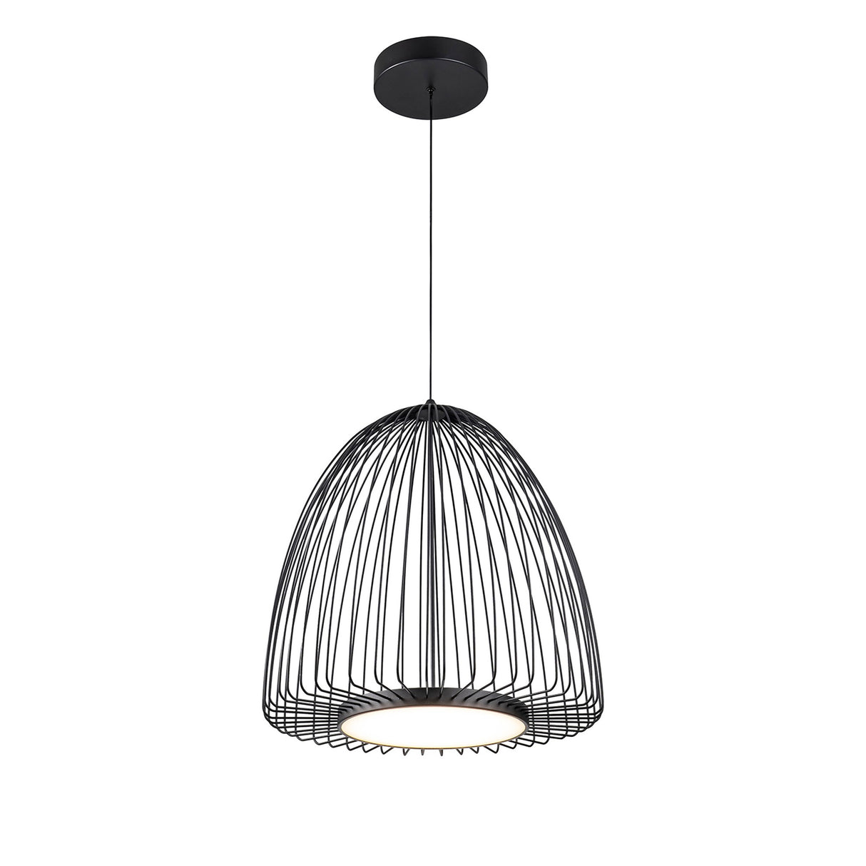 Smart 46cm LED Pendant Light 43W 3000K - Sand Black