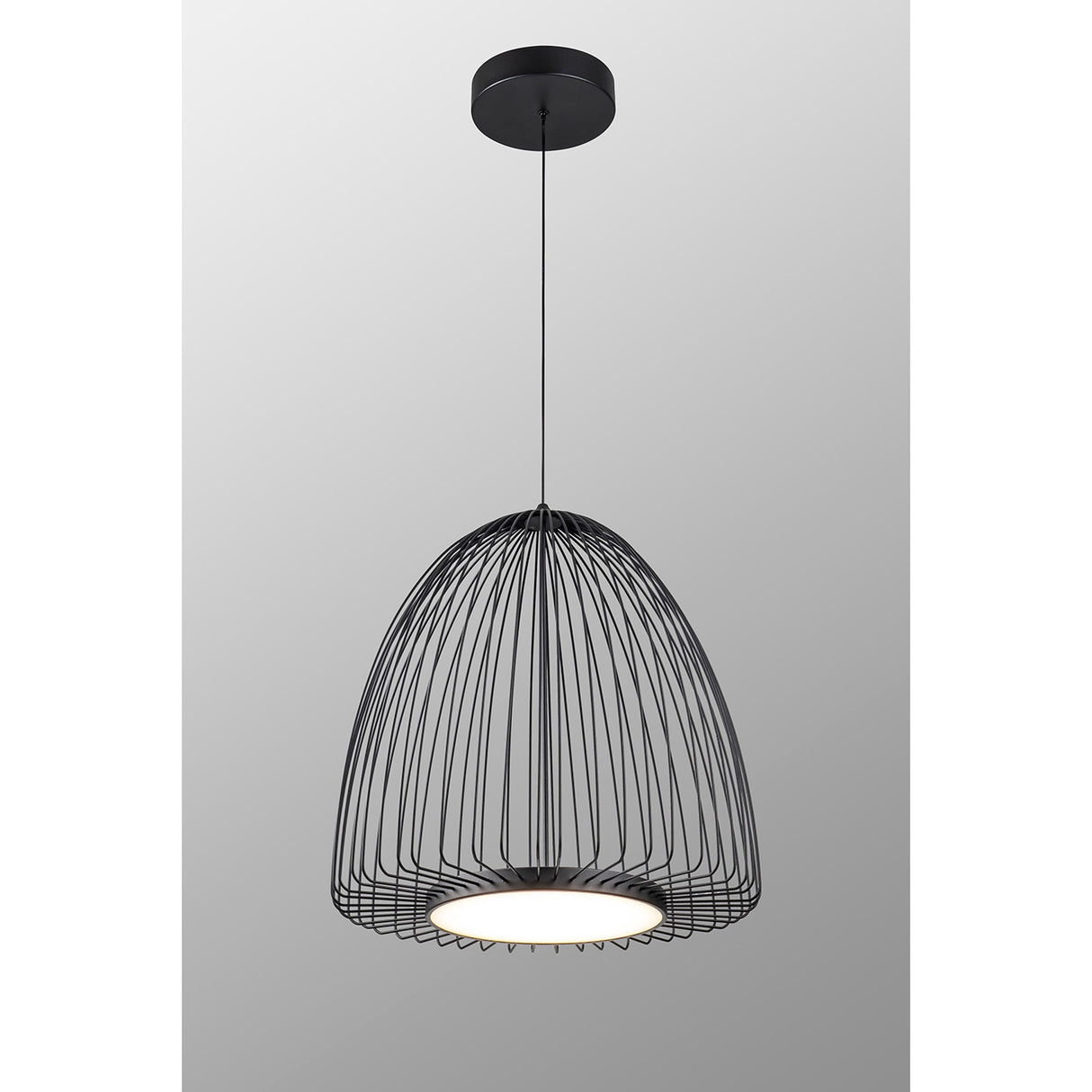 Smart 46cm LED Pendant Light 43W 3000K - Sand Black