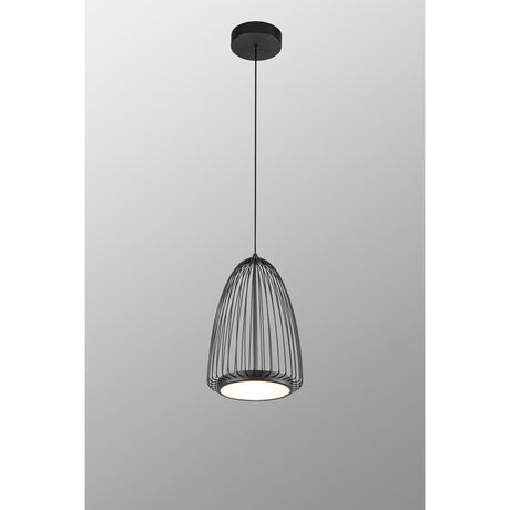 Smart 22cm LED Pendant Light 20W 3000K - Sand Black
