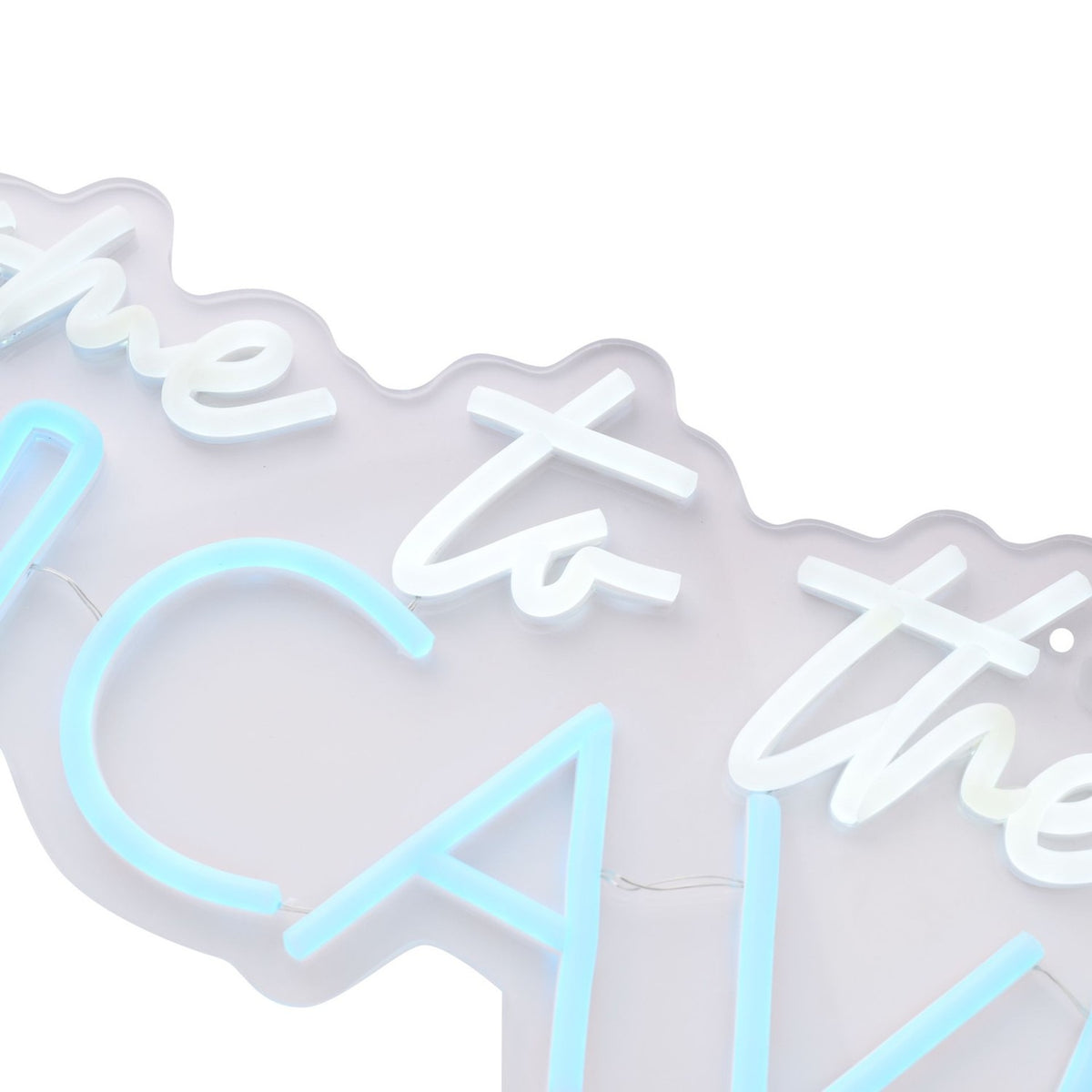 Welcome to the Man Cave Neon USB Wall Light-Up Decoration - Blue