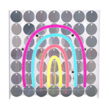 Rainbow Neon Wall or Mantel Sign Metal Light-Up Decoration