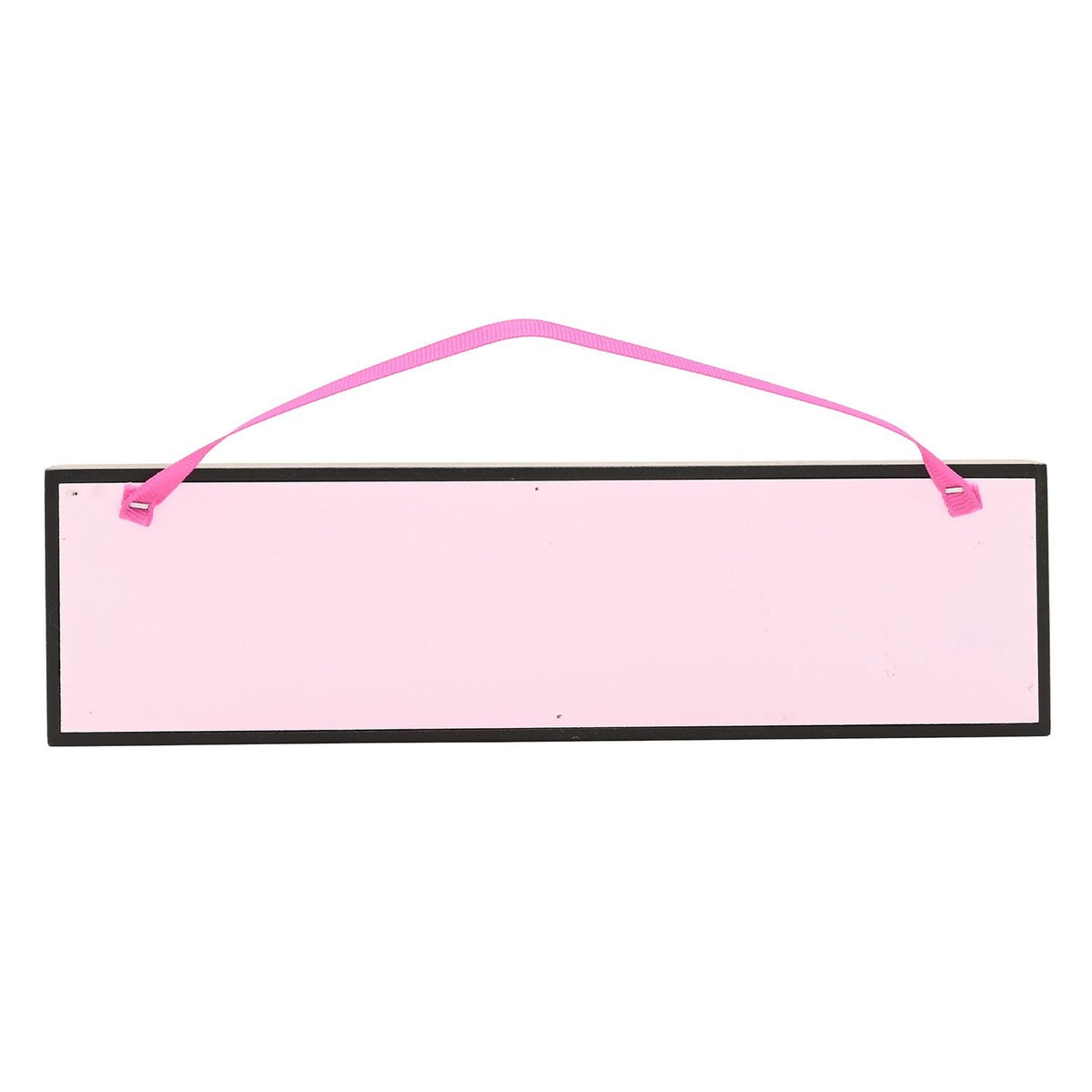 The Mad House Rectangular Wooden Hanging Plaque - Black