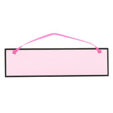 The Mad House Rectangular Wooden Hanging Plaque - Black