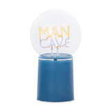 Man Cave LED Neon Battery Powered Ceramic Table Lamp - Blue
