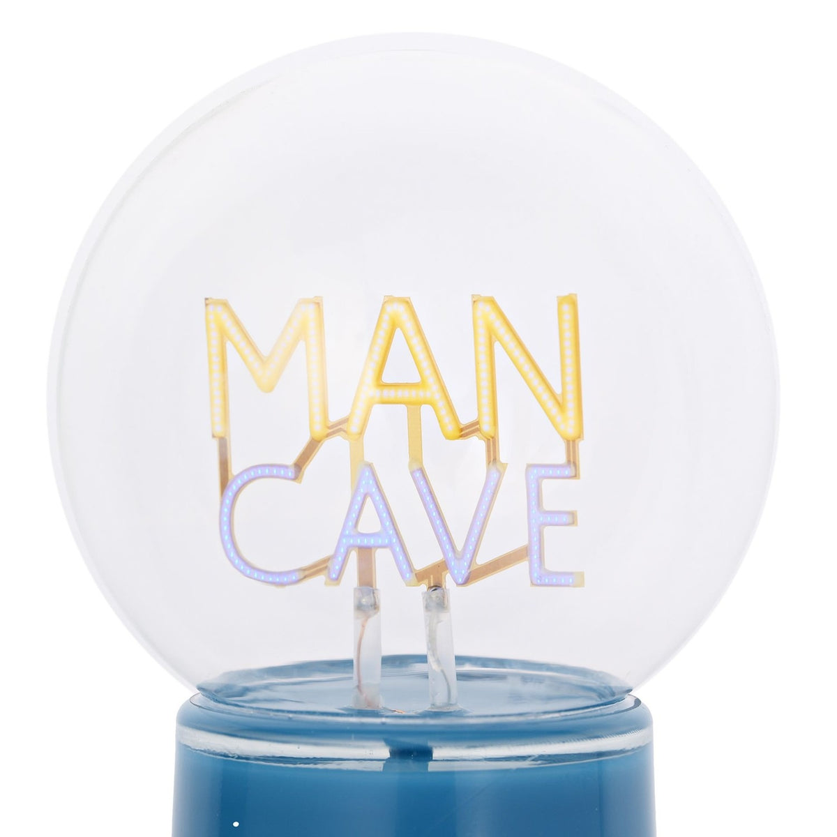 Man Cave LED Neon Battery Powered Ceramic Table Lamp - Blue