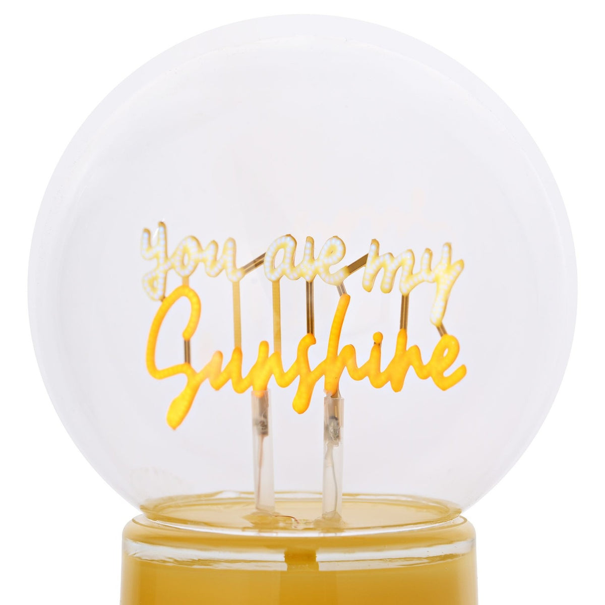 You Are My Sunshine LED Neon Ceramic Table Lamp - Yellow
