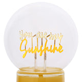 You Are My Sunshine LED Neon Ceramic Table Lamp - Yellow