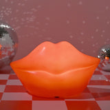 Lips Novelty USB Resin Table Lamp - Red