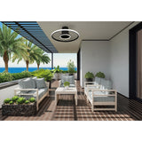 Soho CCT Dimmable LED Ceiling Fan Light With Remote & APP Control - Black