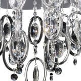 Solana 18 Light Crystal Flush Ceiling Light – Polished Chrome