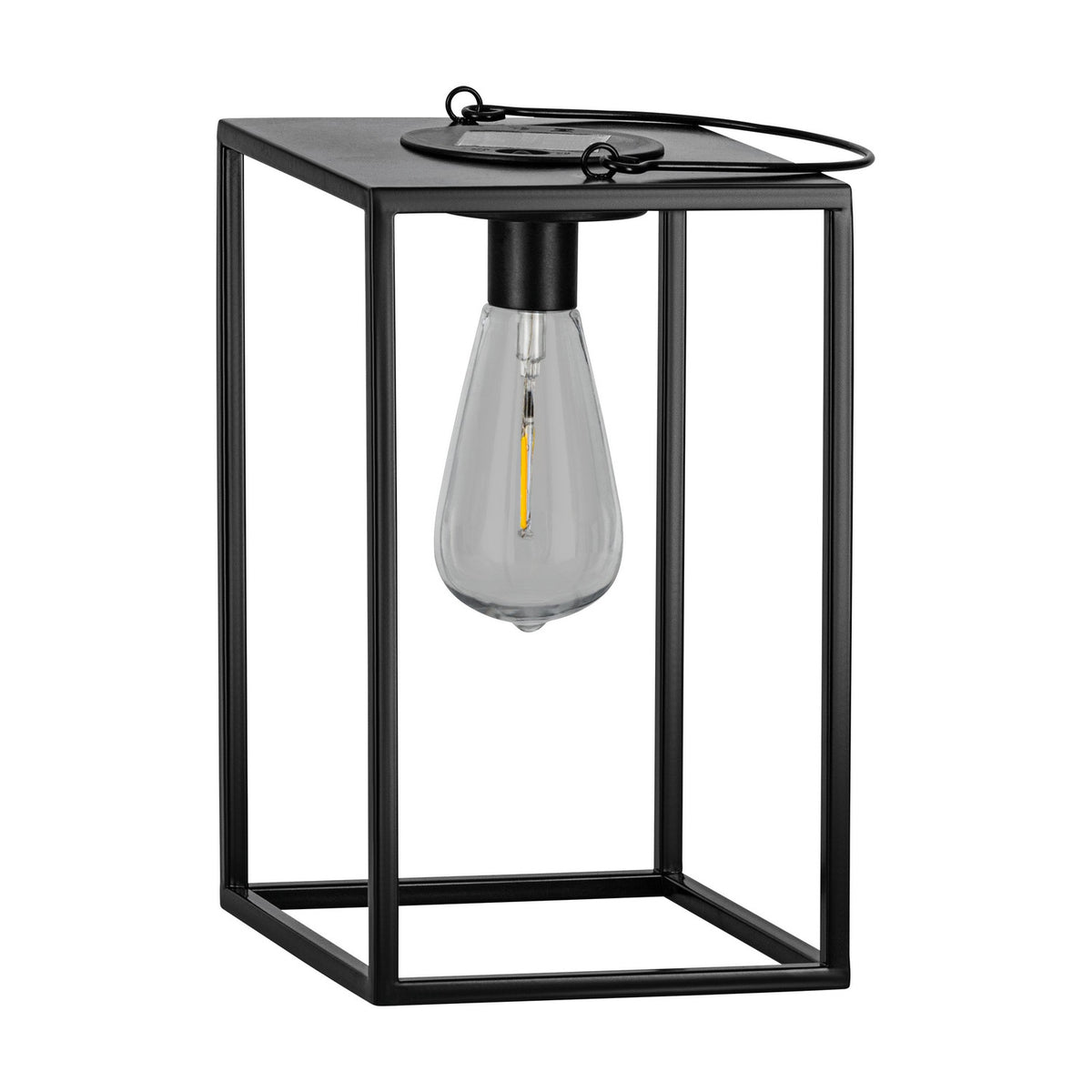 Solar Lantern 26cm - Black