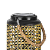 Solar Lantern - Brown & Black