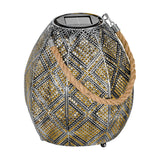 Solar LED Table Lamp - Antique Silver