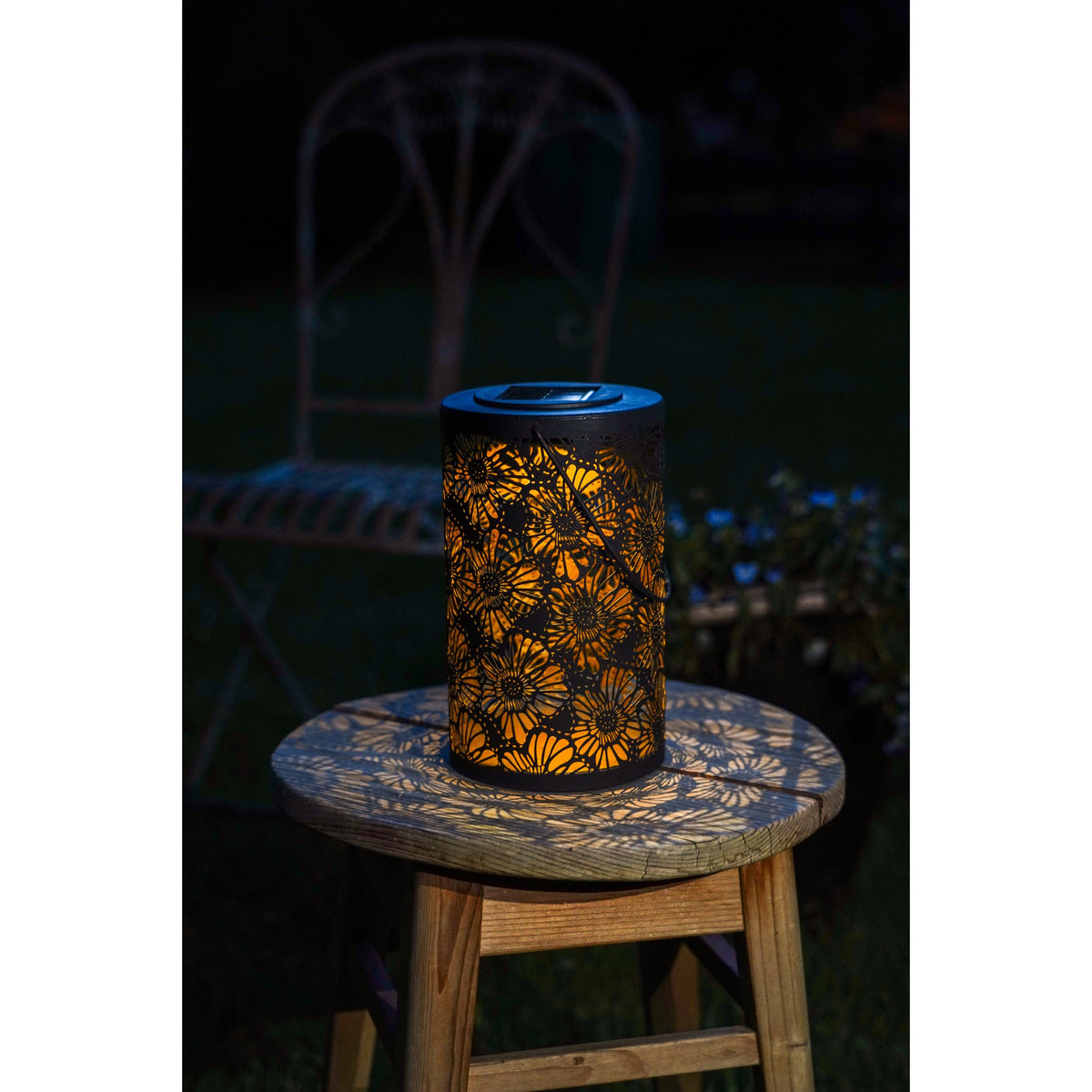 Solar LED Table Lamp - Bronze, Gold & Black