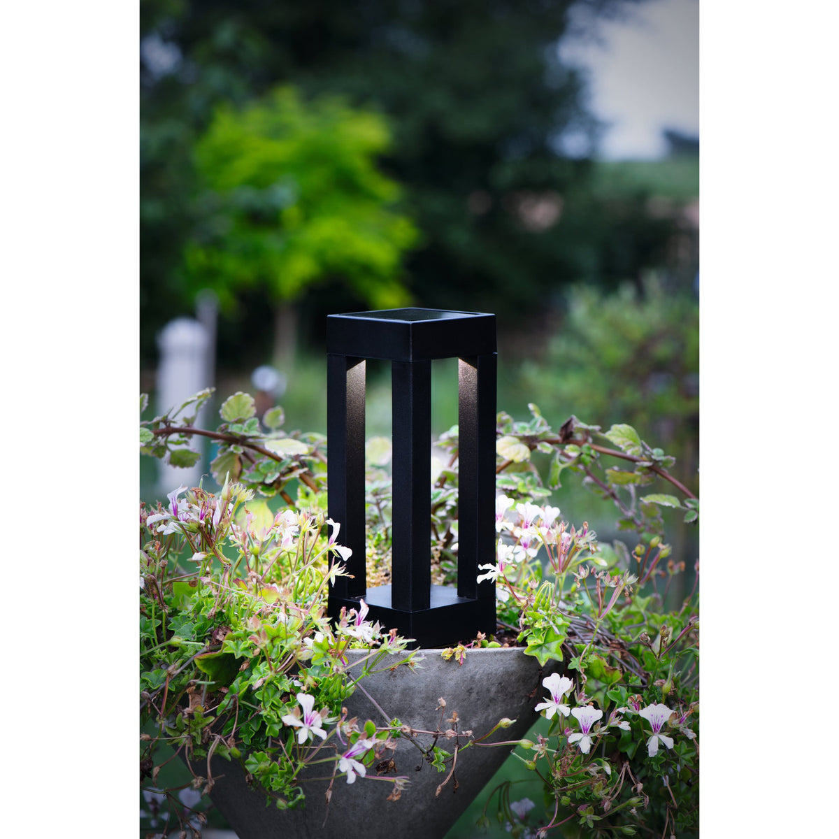 Solar Spike Light 25.5cm - Black