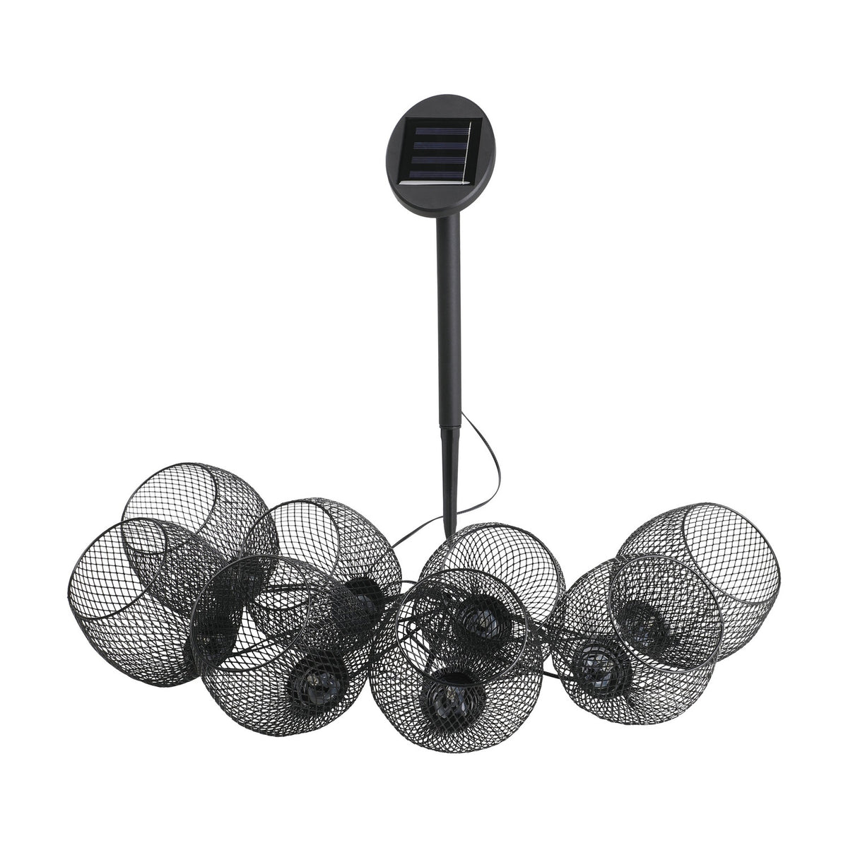 Solar String Lights 3m - Black