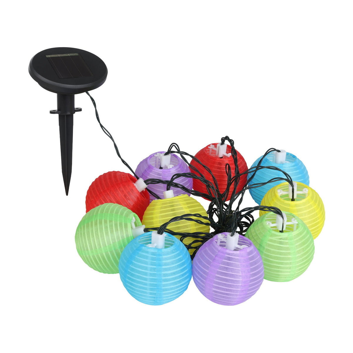 Solar String Lights 4.3m - Black