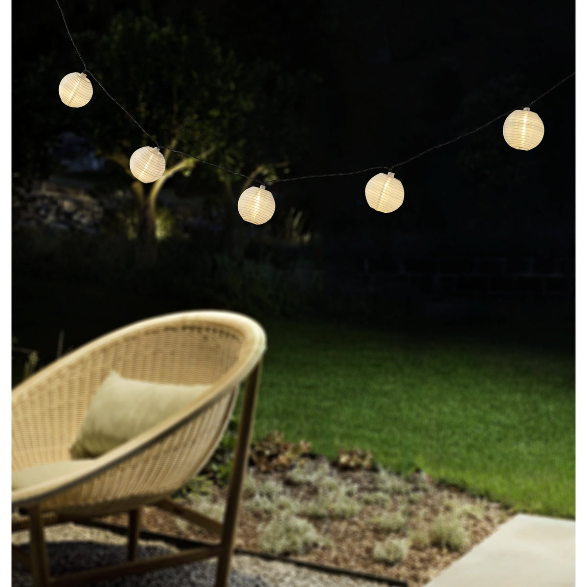 Solar String Lights 4.3m - White