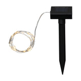 Solar String Lights 5m - Black & Clear
