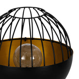 Solar Tripod LED Table Lamp - Black & Gold