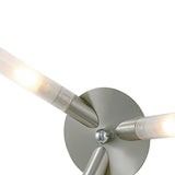 Sona 3 Light Frosted Glass Semi-Flush Ceiling Light – Satin Chrome