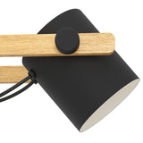 Sonanne Wooden Linear Pendant Light - Black & Cream
