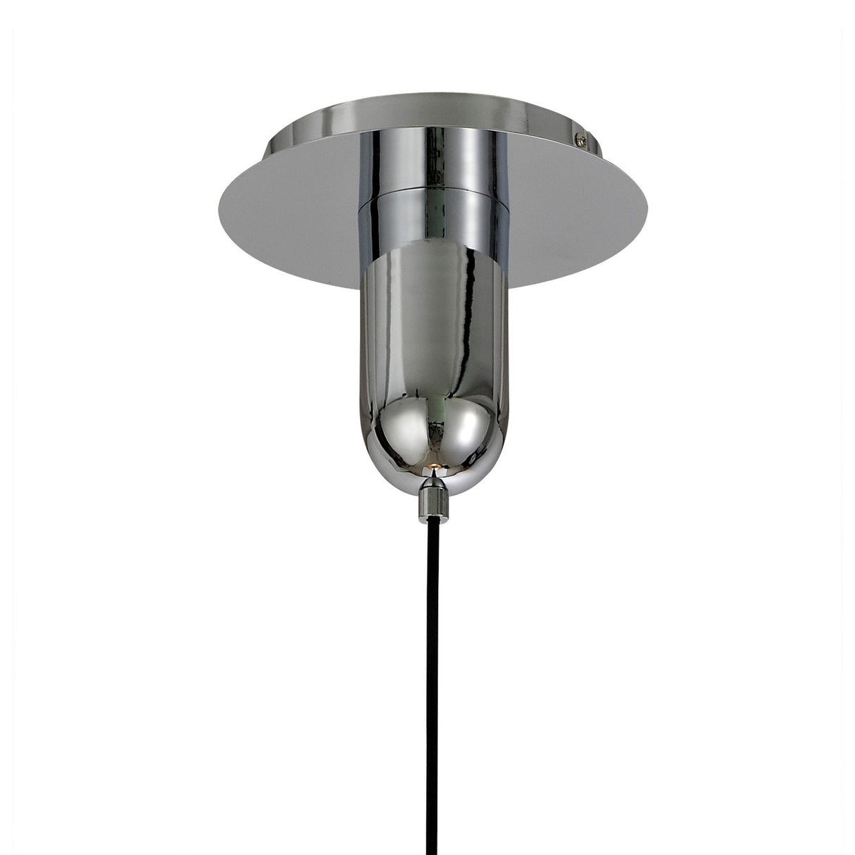 Sonata 29cm 1 Light Pendant Light - Polished Chrome & Graphite