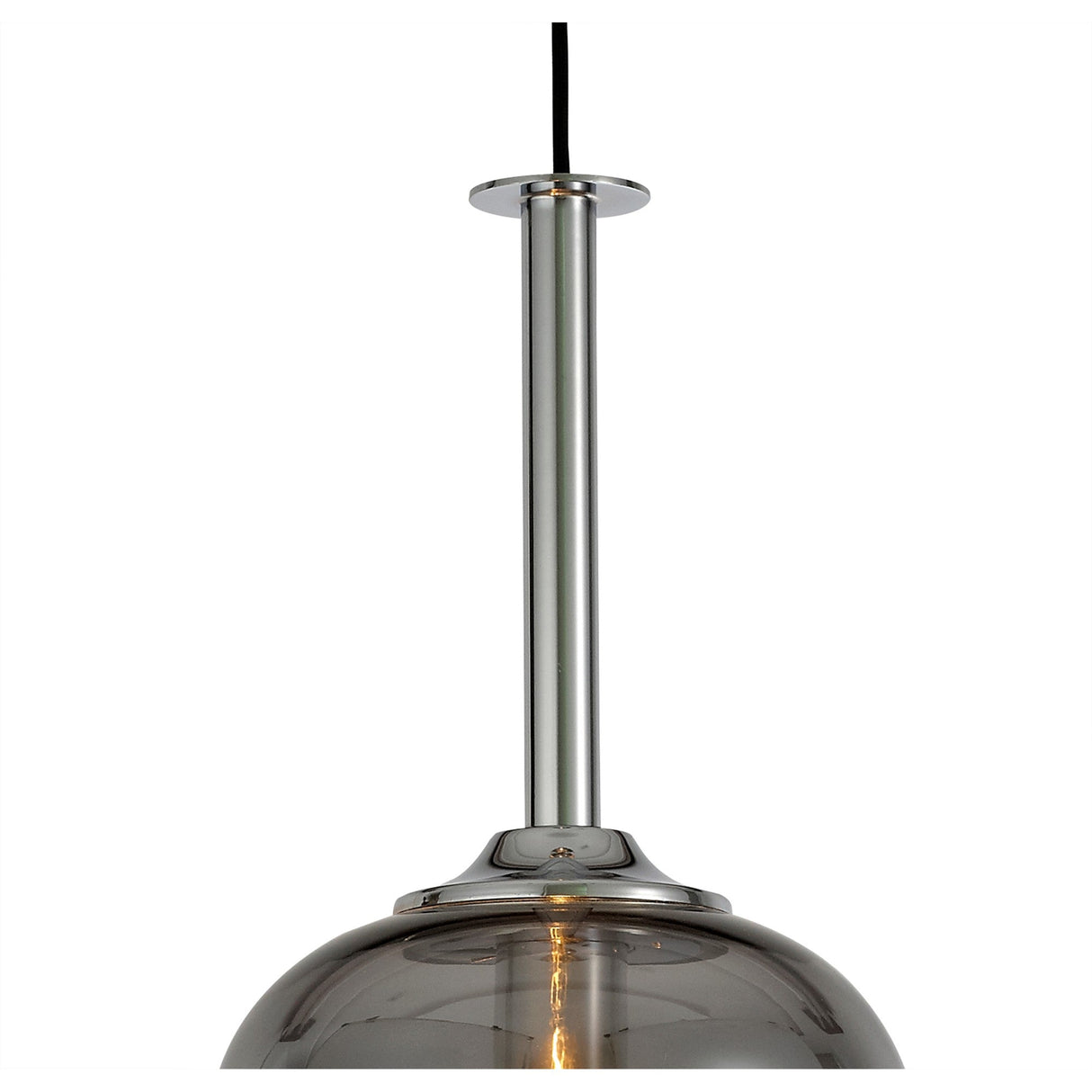 Sonata 29cm 1 Light Pendant Light - Polished Chrome & Graphite