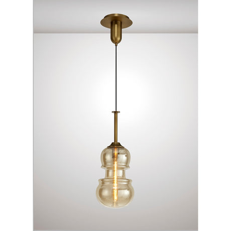 Sonata 22cm 1 Light Pendant Light - Bronze
