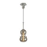 Sonata 22cm 1 Light Pendant Light - Polished Chrome & Graphite