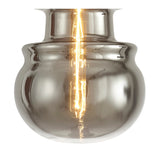 Sonata 22cm 1 Light Pendant Light - Polished Chrome & Graphite