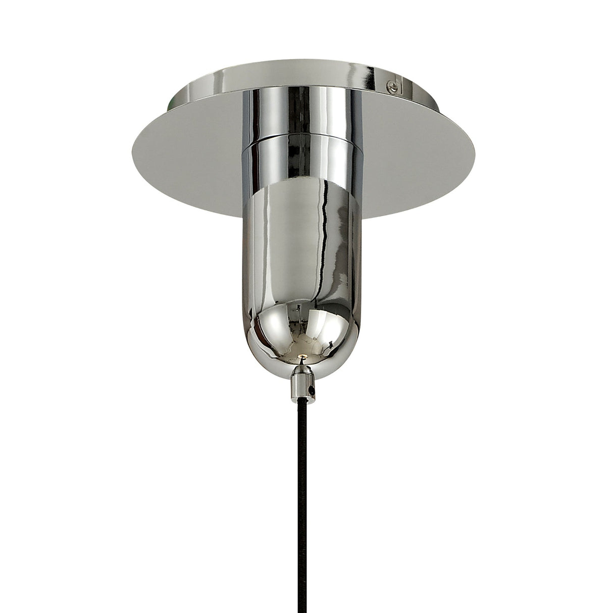 Sonata 22cm 1 Light Pendant Light - Polished Chrome & Graphite