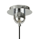 Sonata 15cm 1 Light Pendant Light - Polished Chrome & Graphite