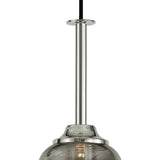 Sonata 15cm 1 Light Pendant Light - Polished Chrome & Graphite