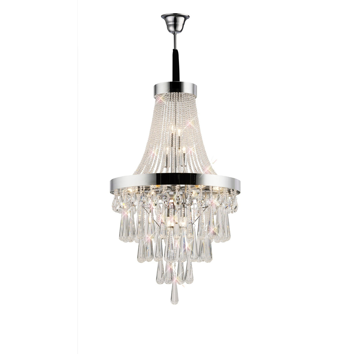Sophia 60cm 13 Light Crystal Chandelier - Polished Chrome